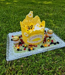Bienenwaben-Torte anlässlich der Spendenübergabe