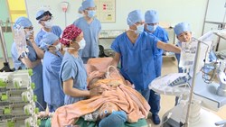 Herzeingriff in einem Krankenhaus in China